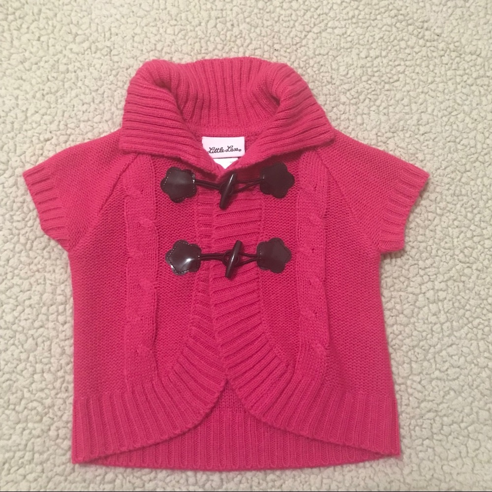Little Lass Short Sleeve Knit Sweater 12month